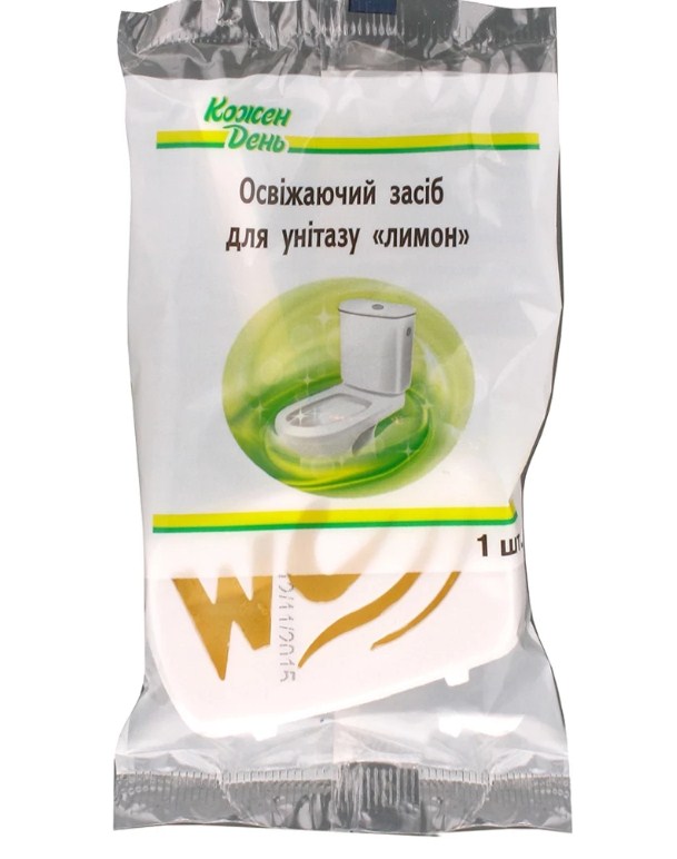 Блок для унітазу КОЖЕН ДЕНЬ Лимон, 1х40г
